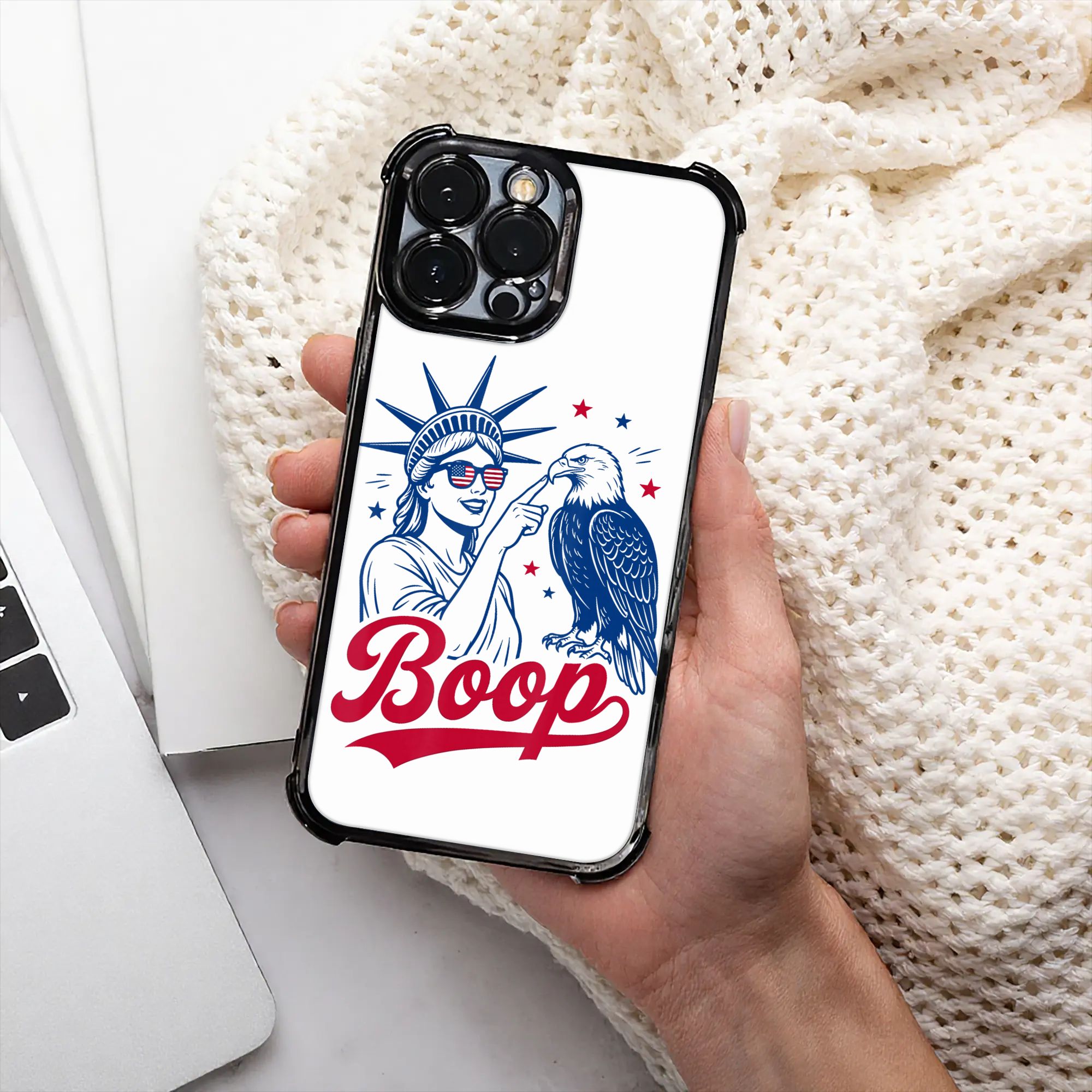 Phone Cases Usa - Boop Eagle Vintage USA Retro Statue