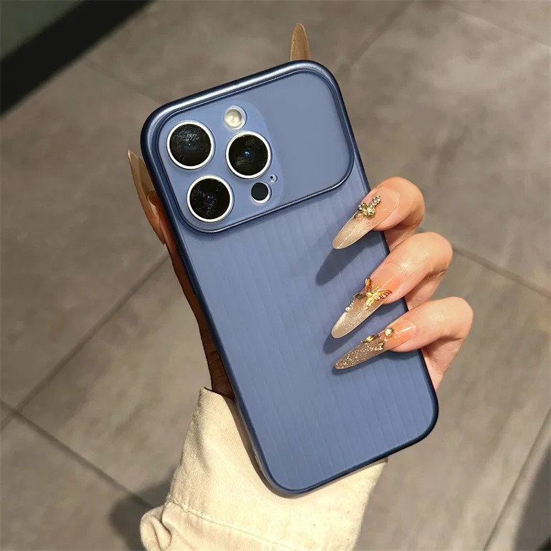 Transparent Thin Case - Luxury Corrugated Soft Matte TPU Case