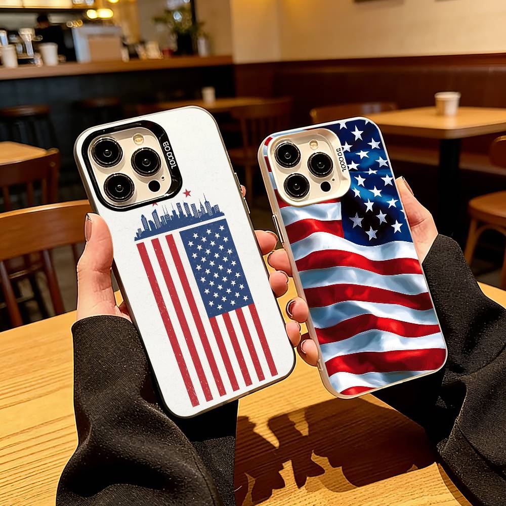 Phone Cases Usa - U-USA National Flag Pattern Phone Case