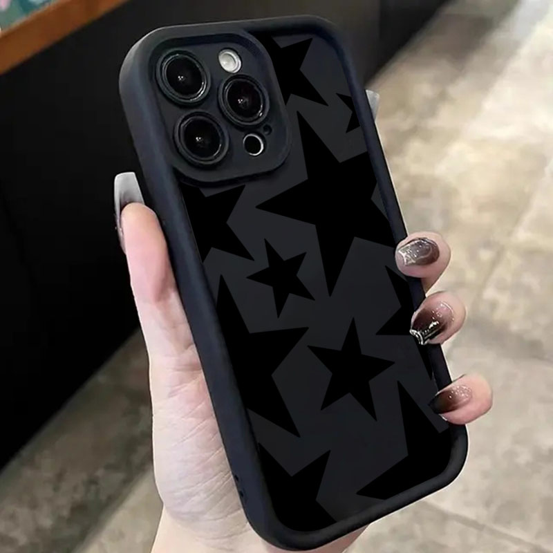 Xiaomi Poco X6 - Black Star Design Phone Case For