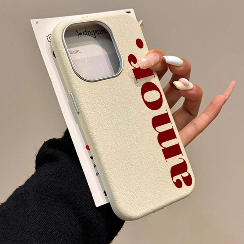 Phone Cases Red - The Red Artistic Letter Lichee Pattern