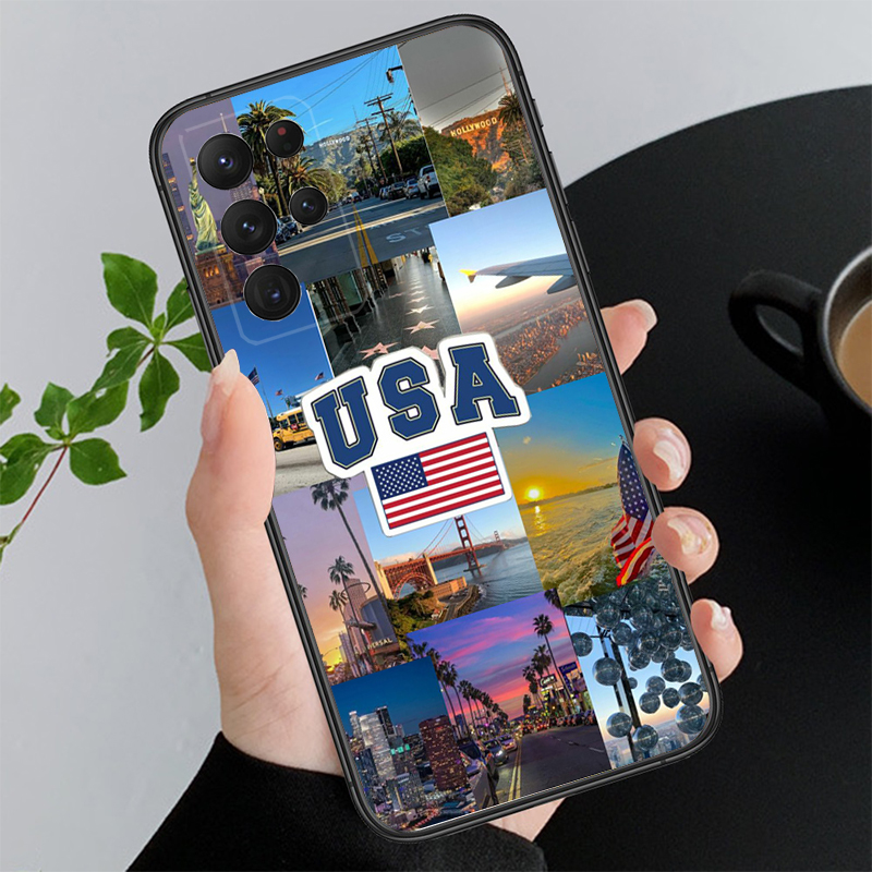 Phone Cases Usa - USA Flag Phone Case For Samsung