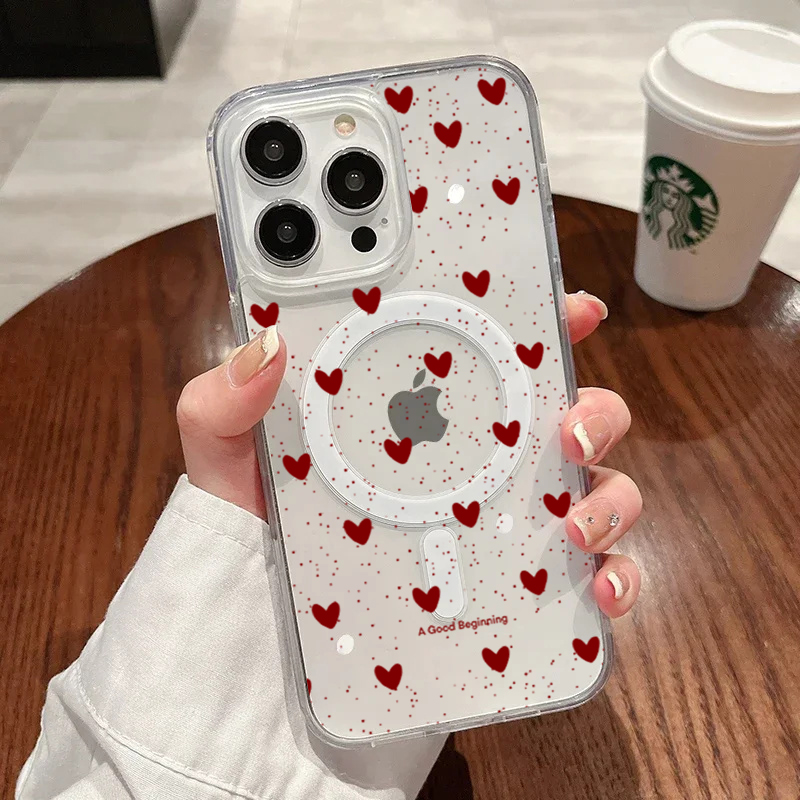 INS Red Love Heart Sexy Transp - Phone Cases Red review and price