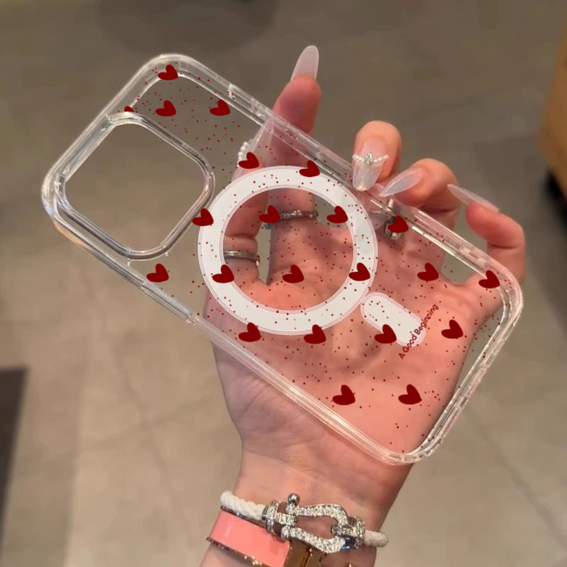 INS Red Love Heart Sexy Transp - Phone Cases Red review and price