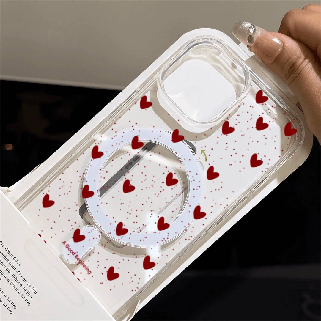 INS Red Love Heart Sexy Transp - Phone Cases Red review and price