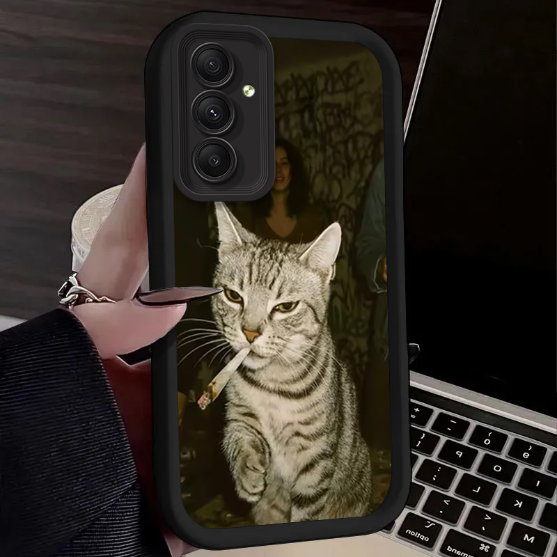 Trendy Cat Smoking Phone Case  - Phone Cases Trendy review and price