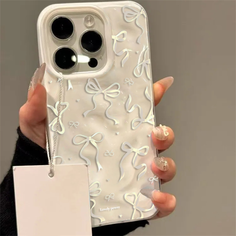 White Red Bow Pattern Phone Ca - Phone Cases Red review and price