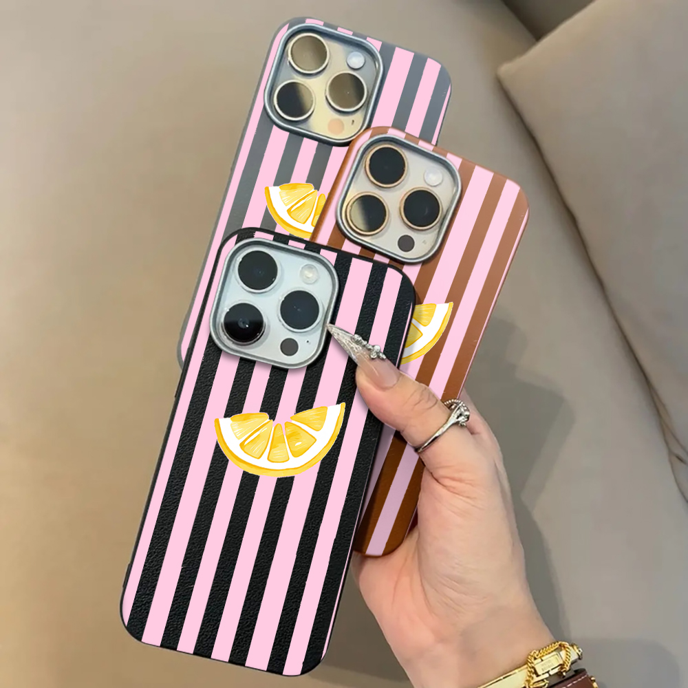 Lemon Pink Stripes Phone Case  - Phone Cases Xiaomi 15 review and price