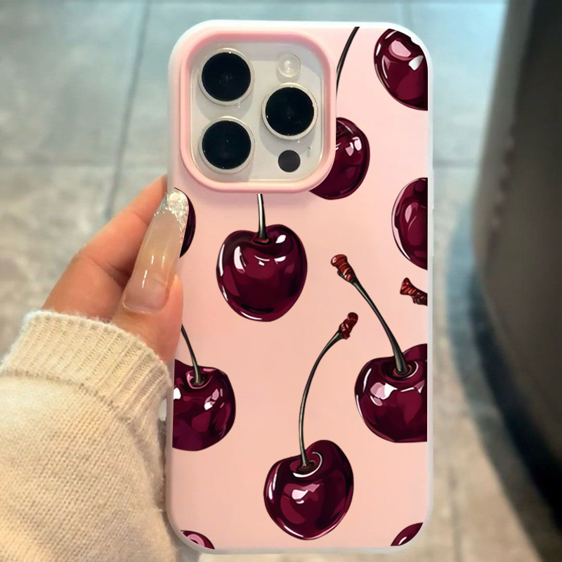 Red Cherry Jelly Phone Case Fo - Phone Cases Red review and price