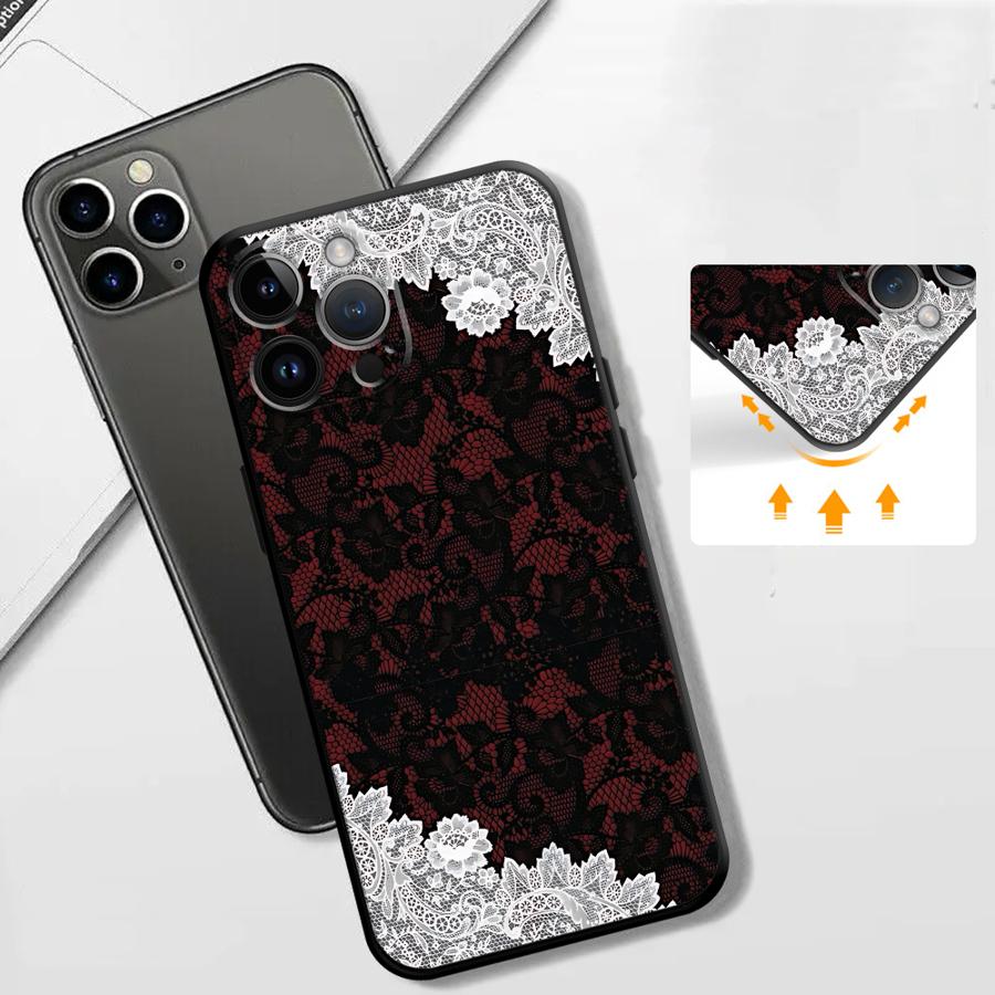 Black And Red Sexy Lace Phone  - Phone Cases Red review and price
