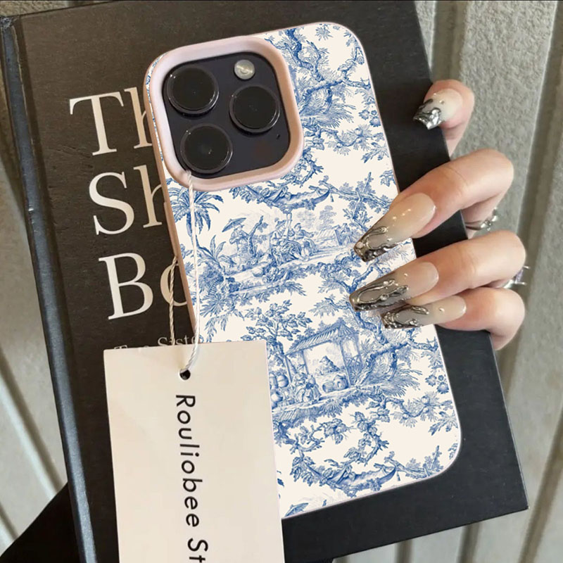 Fashion Blue White Porcelain P - Phone Cases Trendy review and price