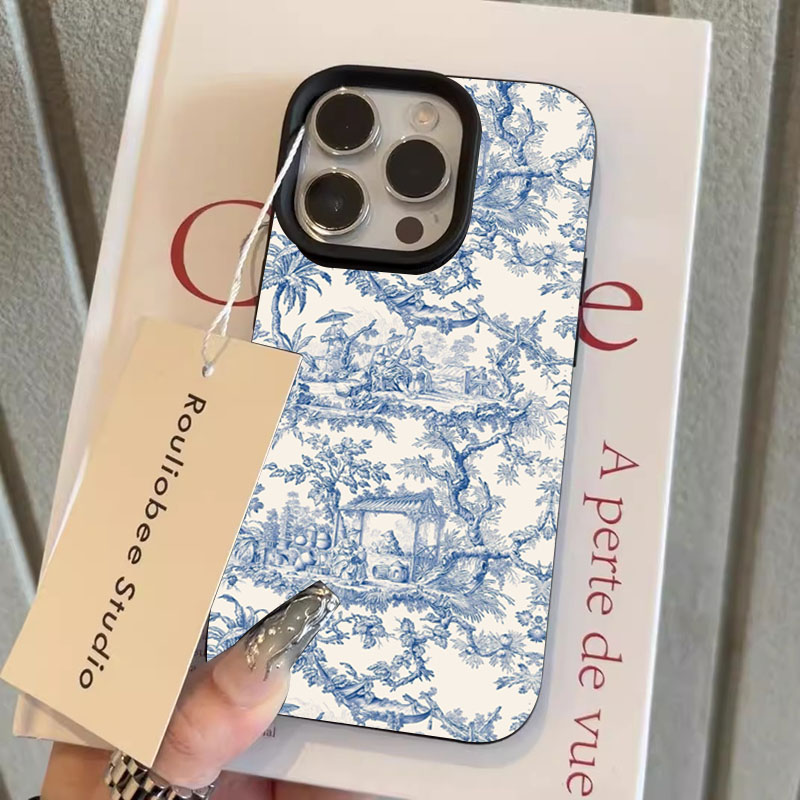Fashion Blue White Porcelain P - Phone Cases Trendy review and price