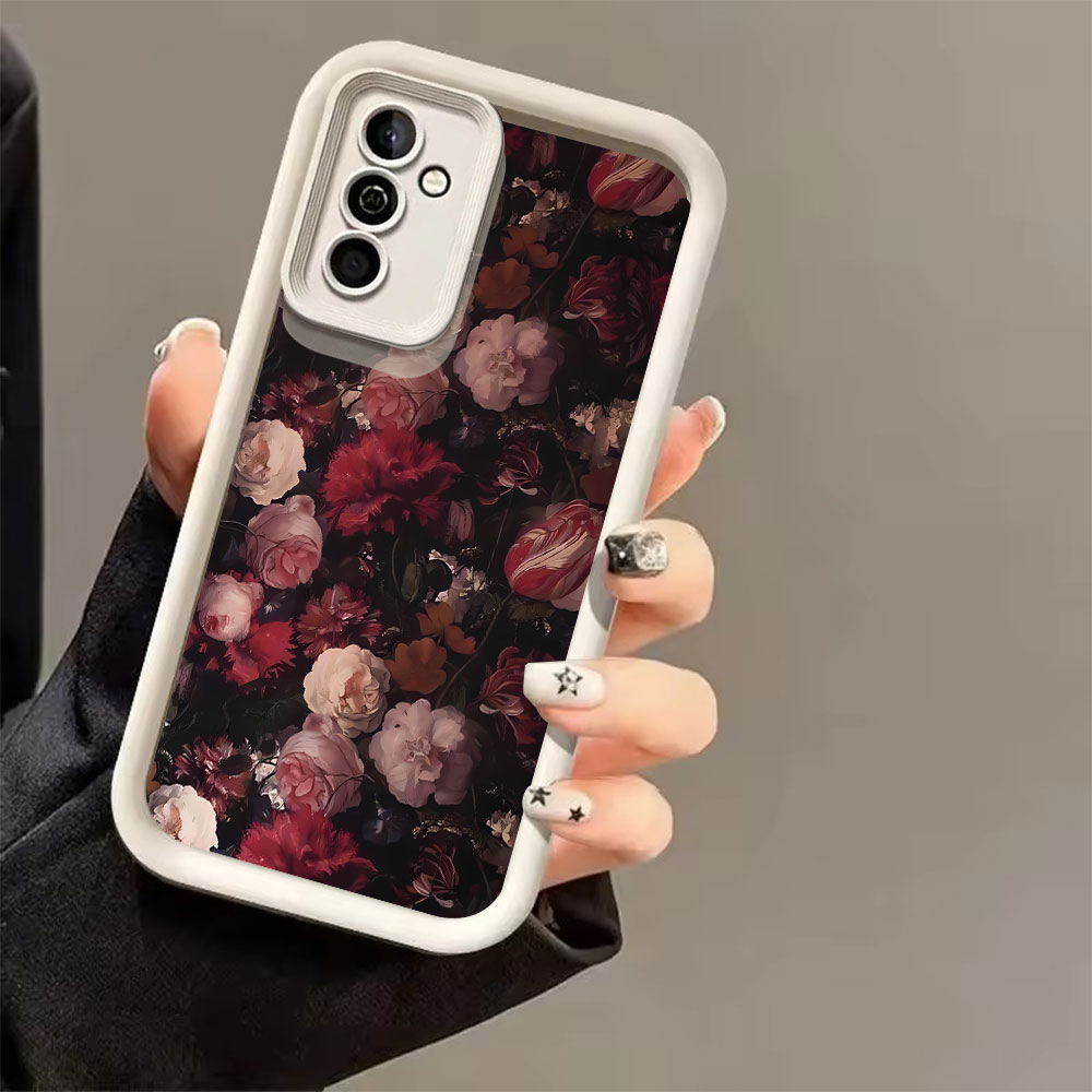 Wine Red Rose Pattern Phone Ca - Phone Cases Red review and price