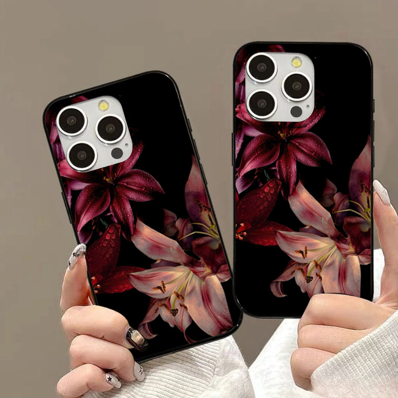 Elegant Red Lily Flower Phone  - Phone Cases Red review and price