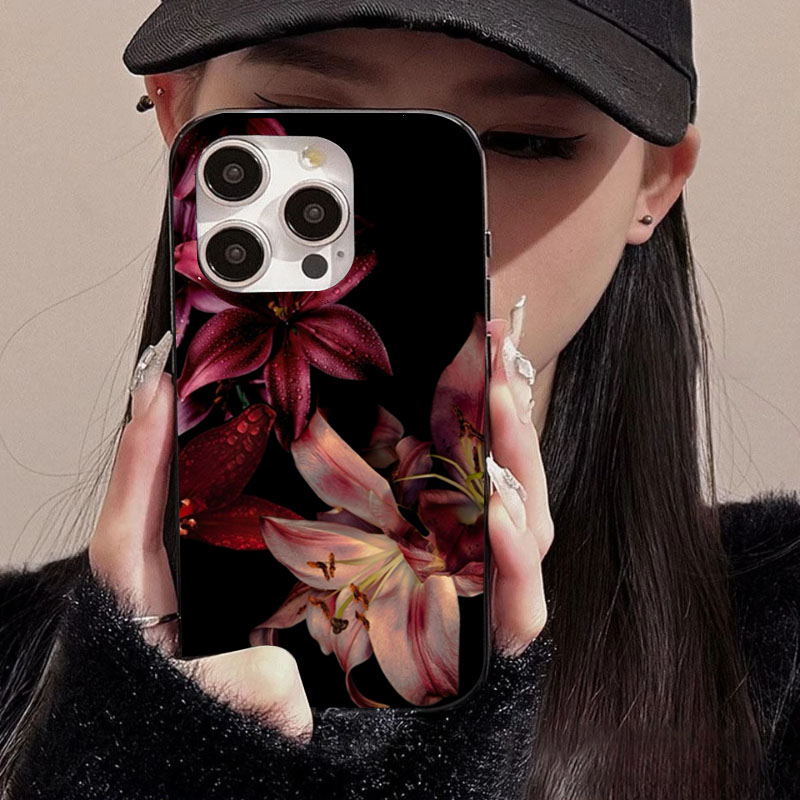 Elegant Red Lily Flower Phone  - Phone Cases Red review and price