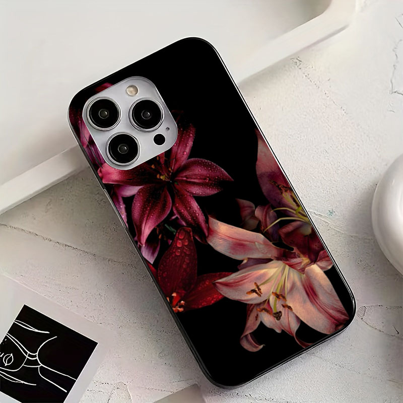 Elegant Red Lily Flower Phone  - Phone Cases Red review and price