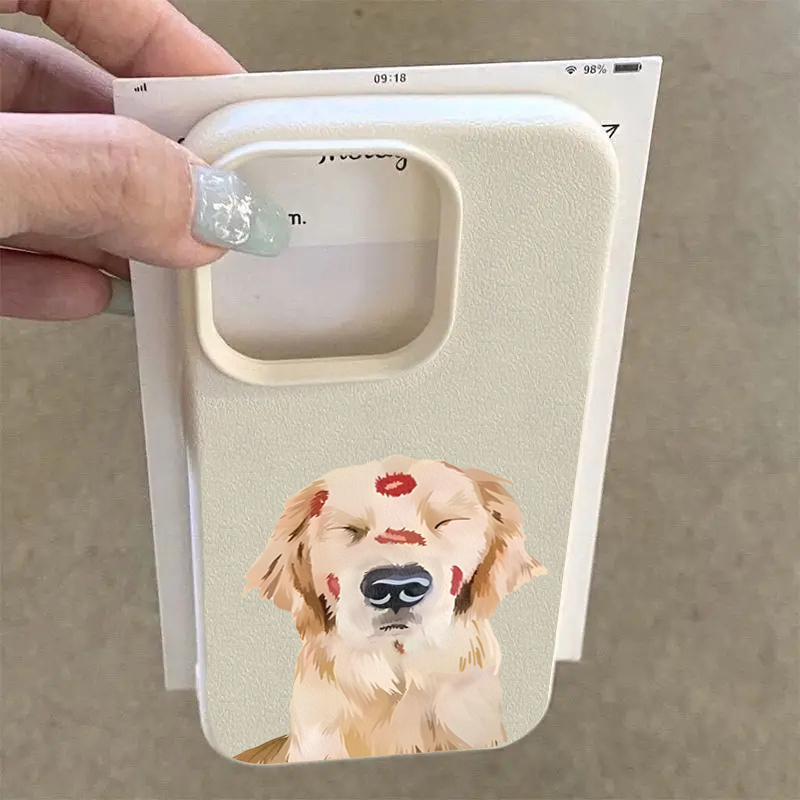 Cute Golden Retriever Red Lip  - Phone Cases Red review and price