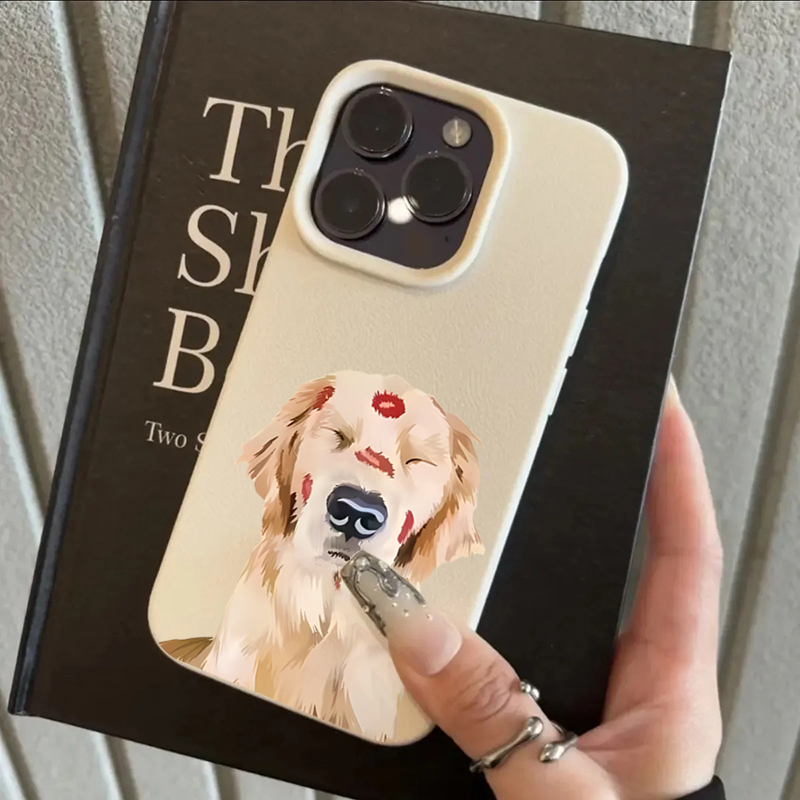 Cute Golden Retriever Red Lip  - Phone Cases Red review and price