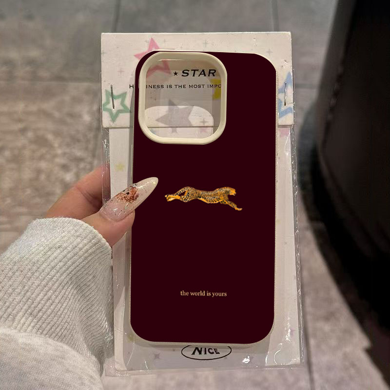 Minimalist Leopard Running Pat - Phone Cases Trendy review and price