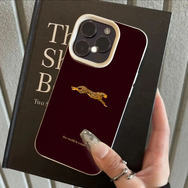 Minimalist Leopard Running Pat - Phone Cases Trendy review and price
