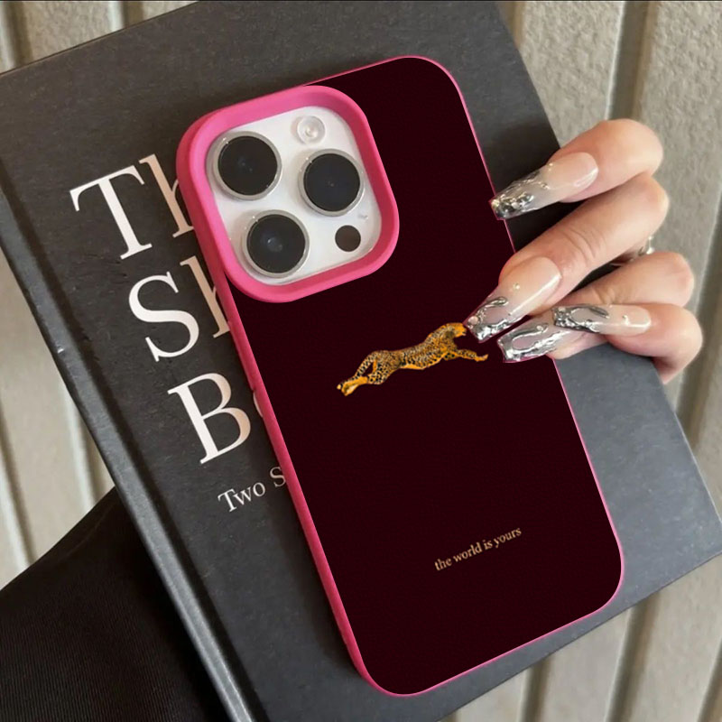 Minimalist Leopard Running Pat - Phone Cases Trendy review and price